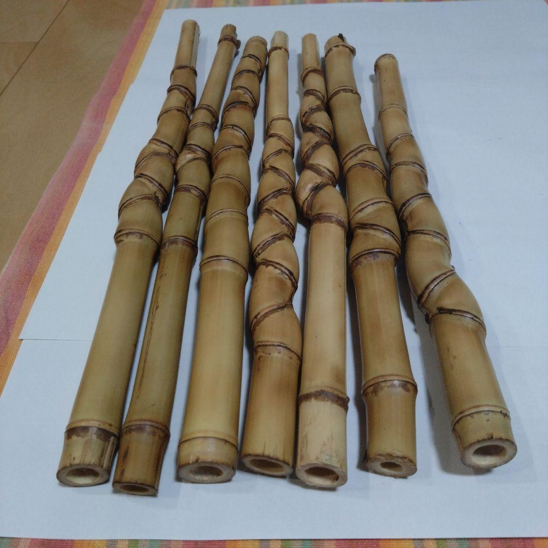 布袋竹(細め)長さ38〜48cm7本セット　釣り具・その他グリップ素材に②