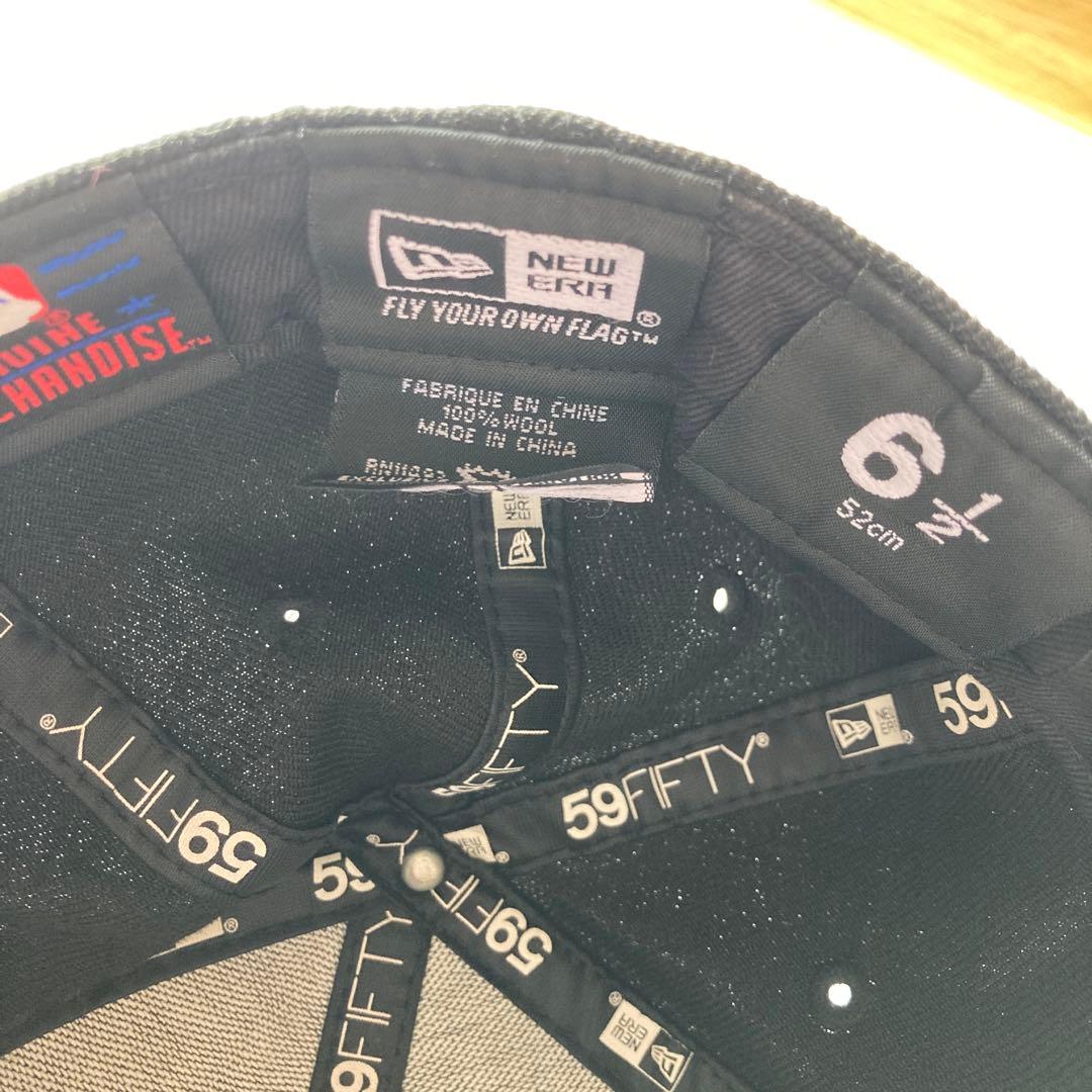 【中古】MLB ドジャース キャップ 2個セット黒/黒 7 3/4と6 1/2