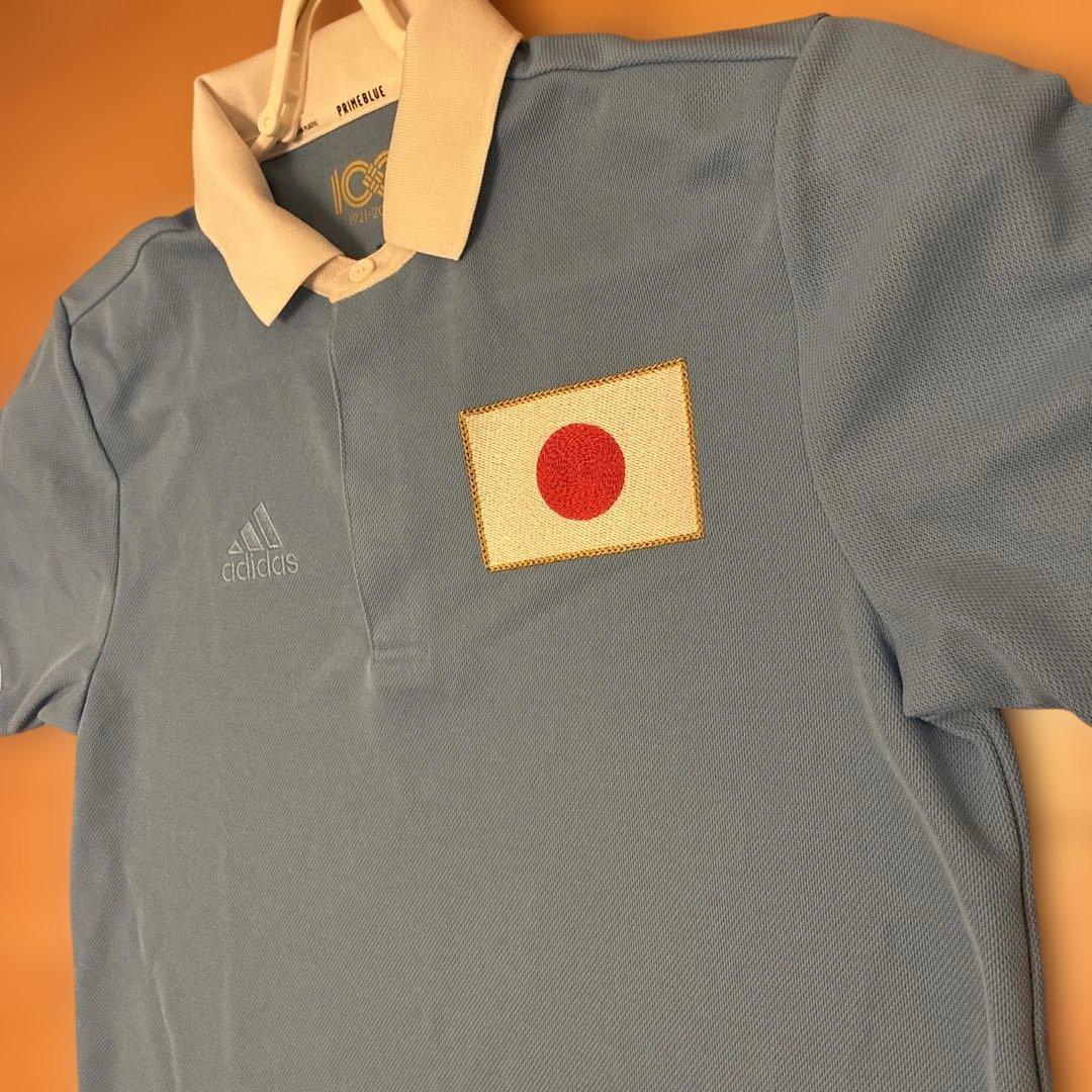 adidas サッカー日本代表　国旗刺繍 100周年記念ユニフォーム