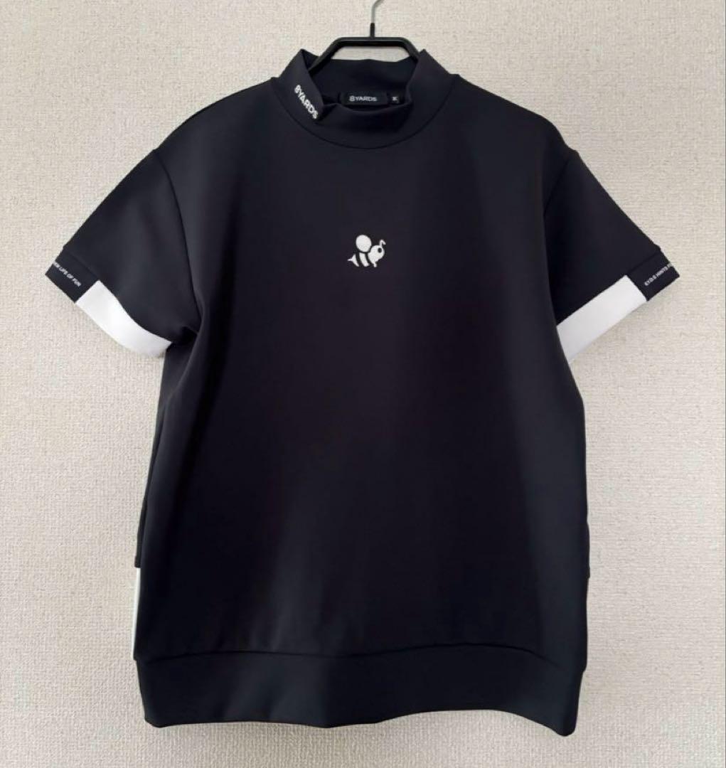 【超美品】8YARDS ♪黒 M モックネック ゴルフシャツ