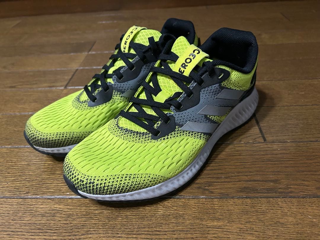 【美品】25.5cm adidas AEROBOUNCE イエロー