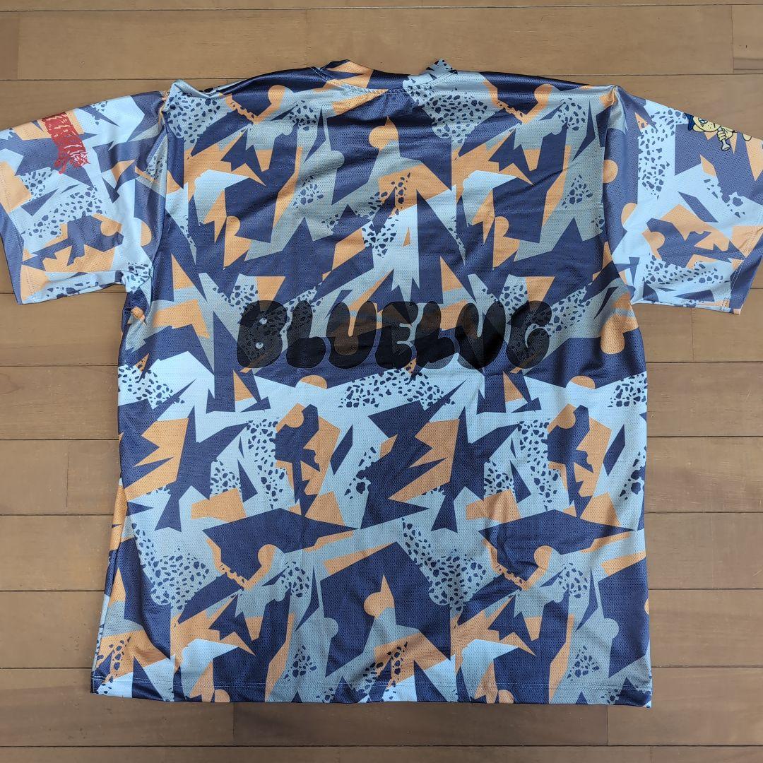 TEAM DREAM×BLUE LUG big print tech tee S
