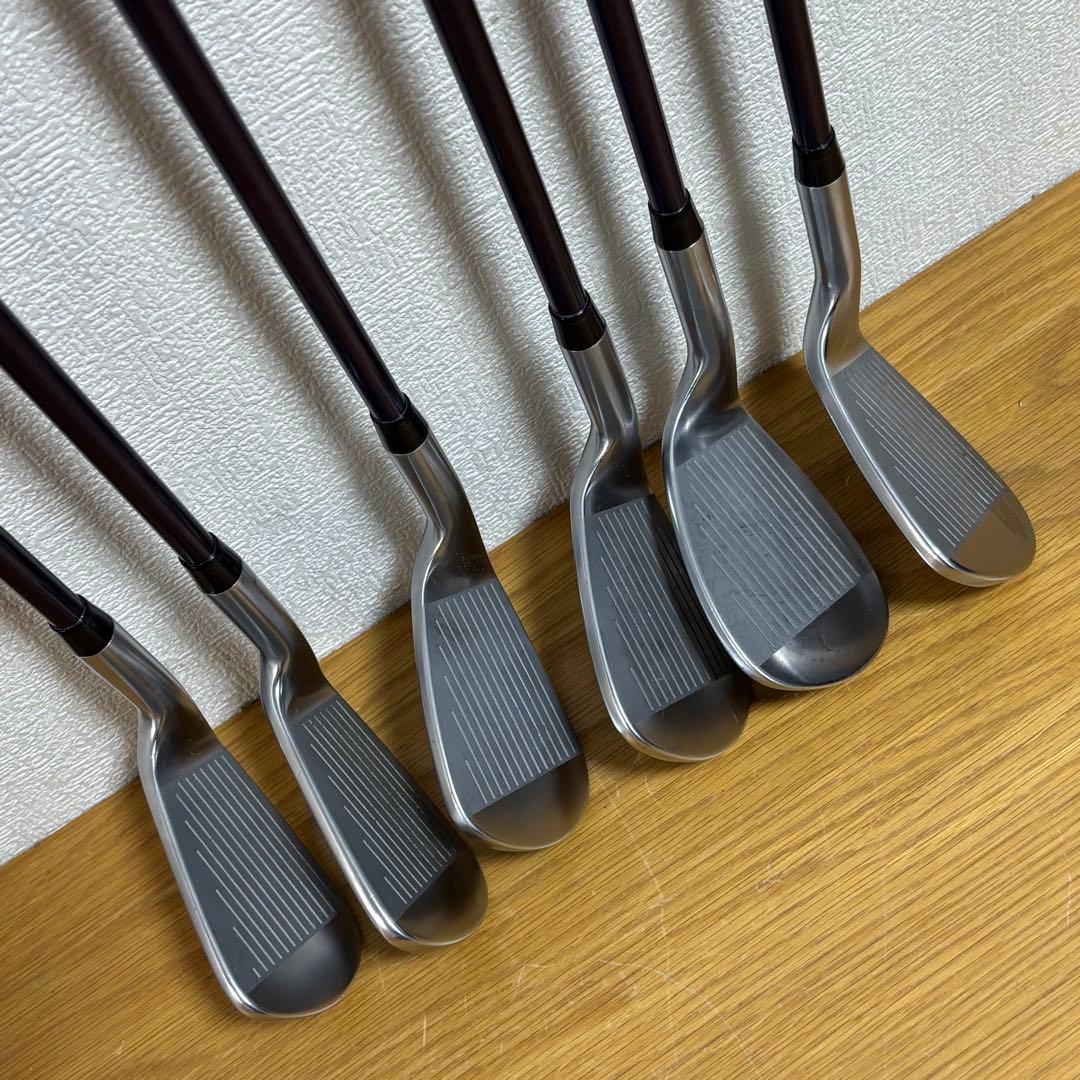 無刻印　レディース アイアンセット 6本 Lフレックス 軽量カーボン