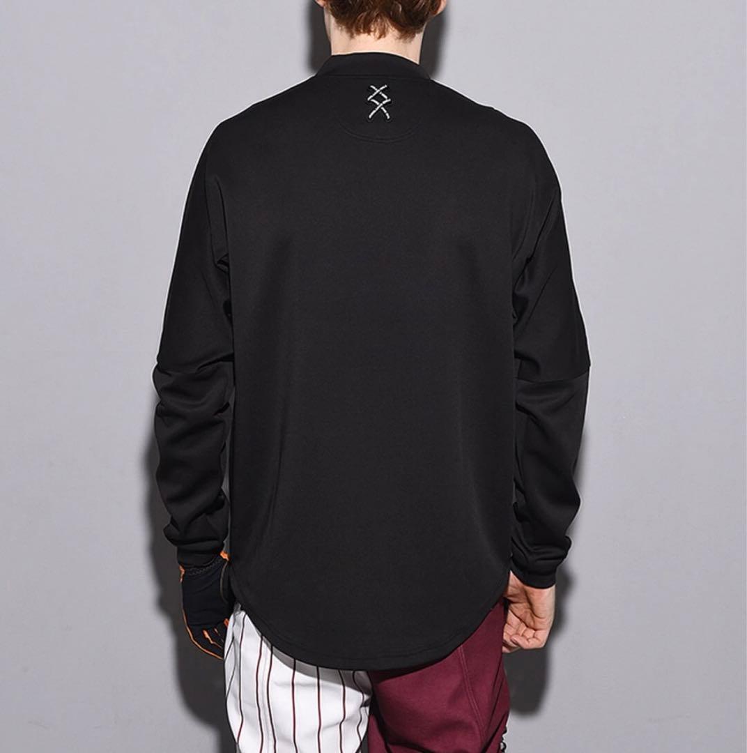 ラッセルノ ゴルフ フロント ビッグ ロゴ LS モックネック ブラック XL