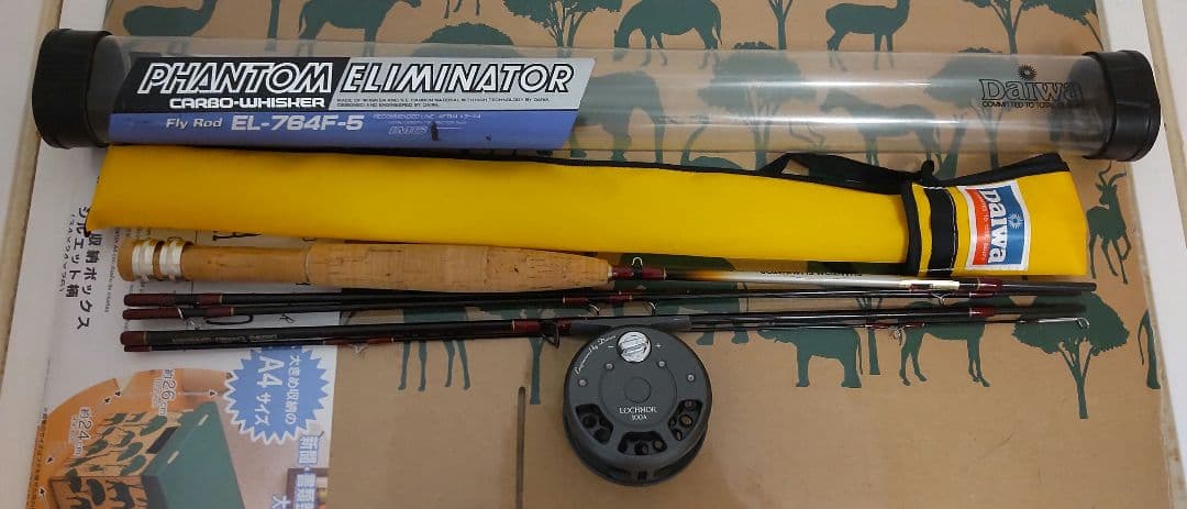 フライロッド EL764-5 7'6\" 3/4 セット 中古