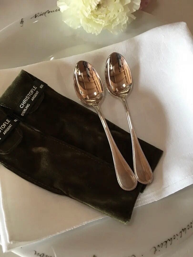 Christofle クリストフル スターリングシルバー コーヒースプーン ４本