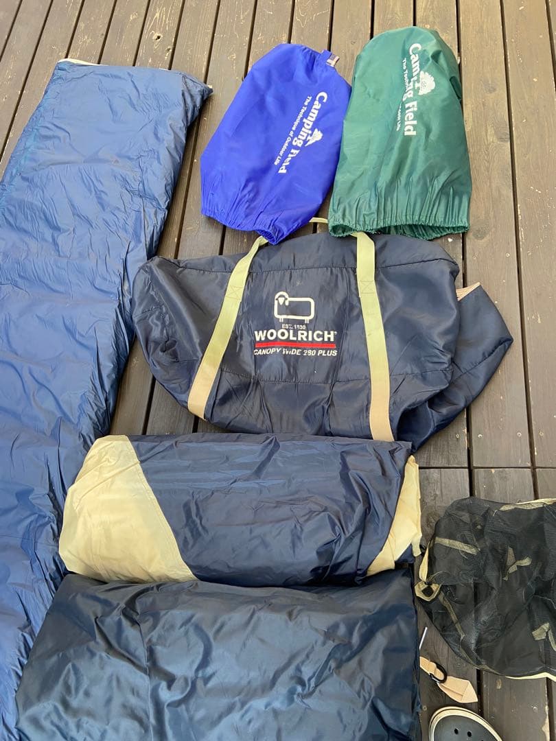 Woolrich & Camping Field キャンプテントセット