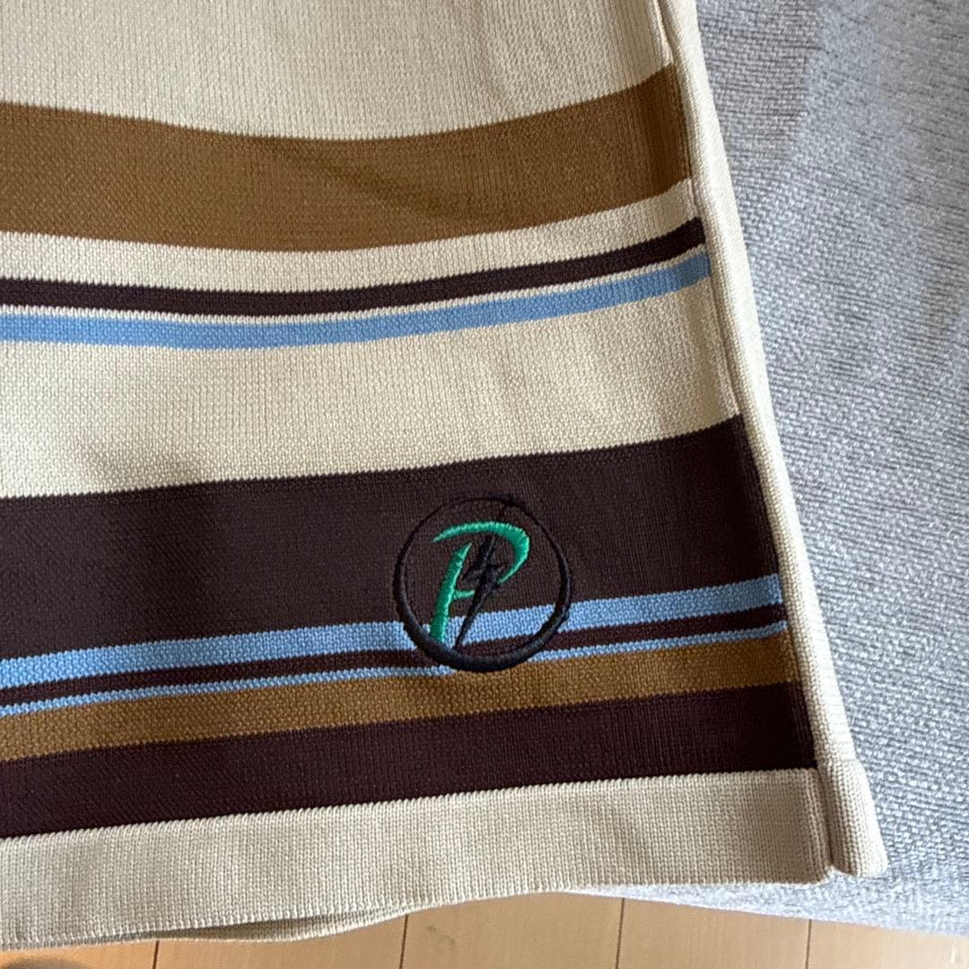Pacific Golf Club ストライプパンツ XLベージュ　新品、未使用