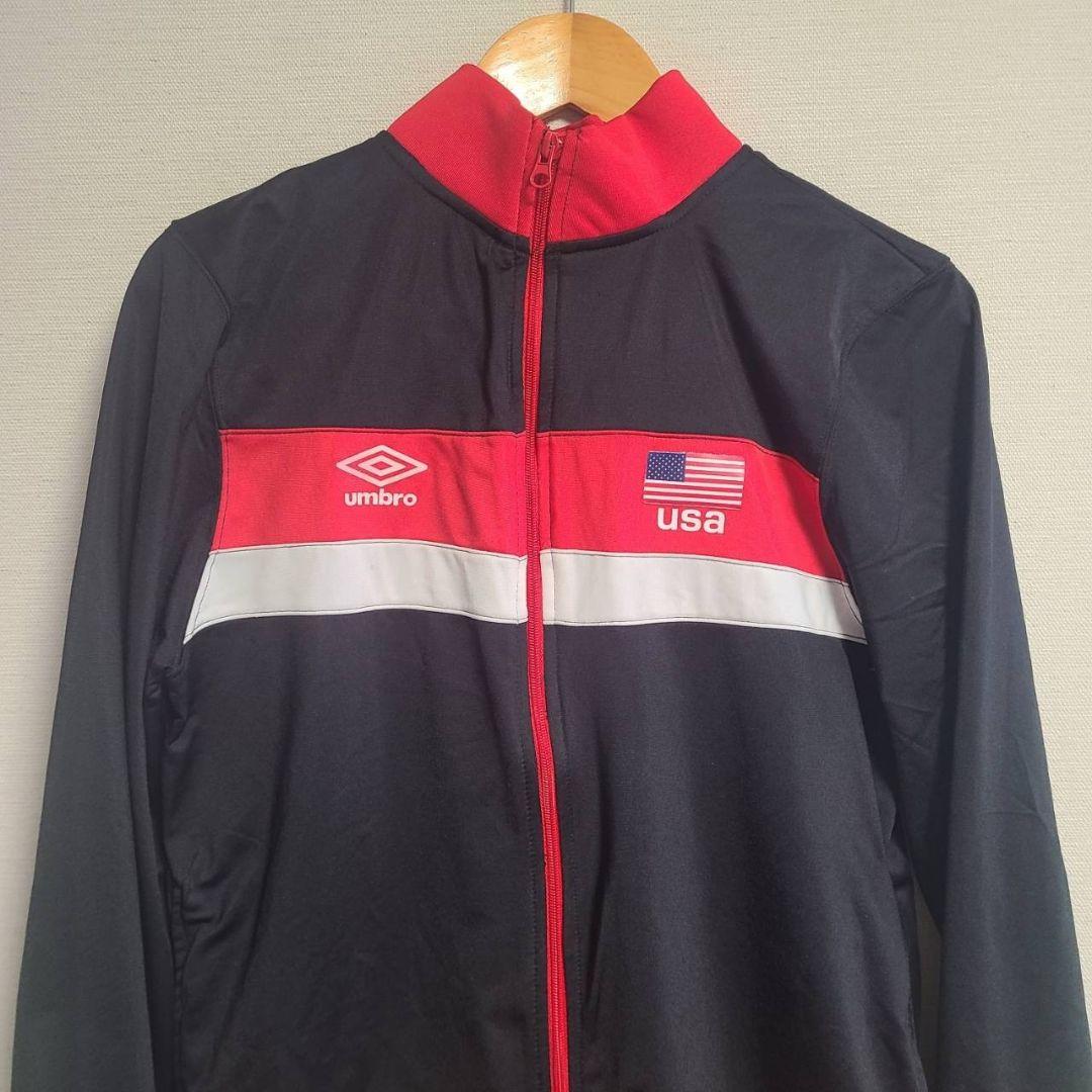 アンブロ UMBRO USA ジャージ トラックジャケット ロゴ プリント S