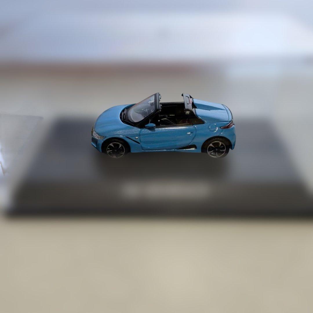 S660 ミニカー 青 1/64 スケール ケース付き［ホンダコムテック製］