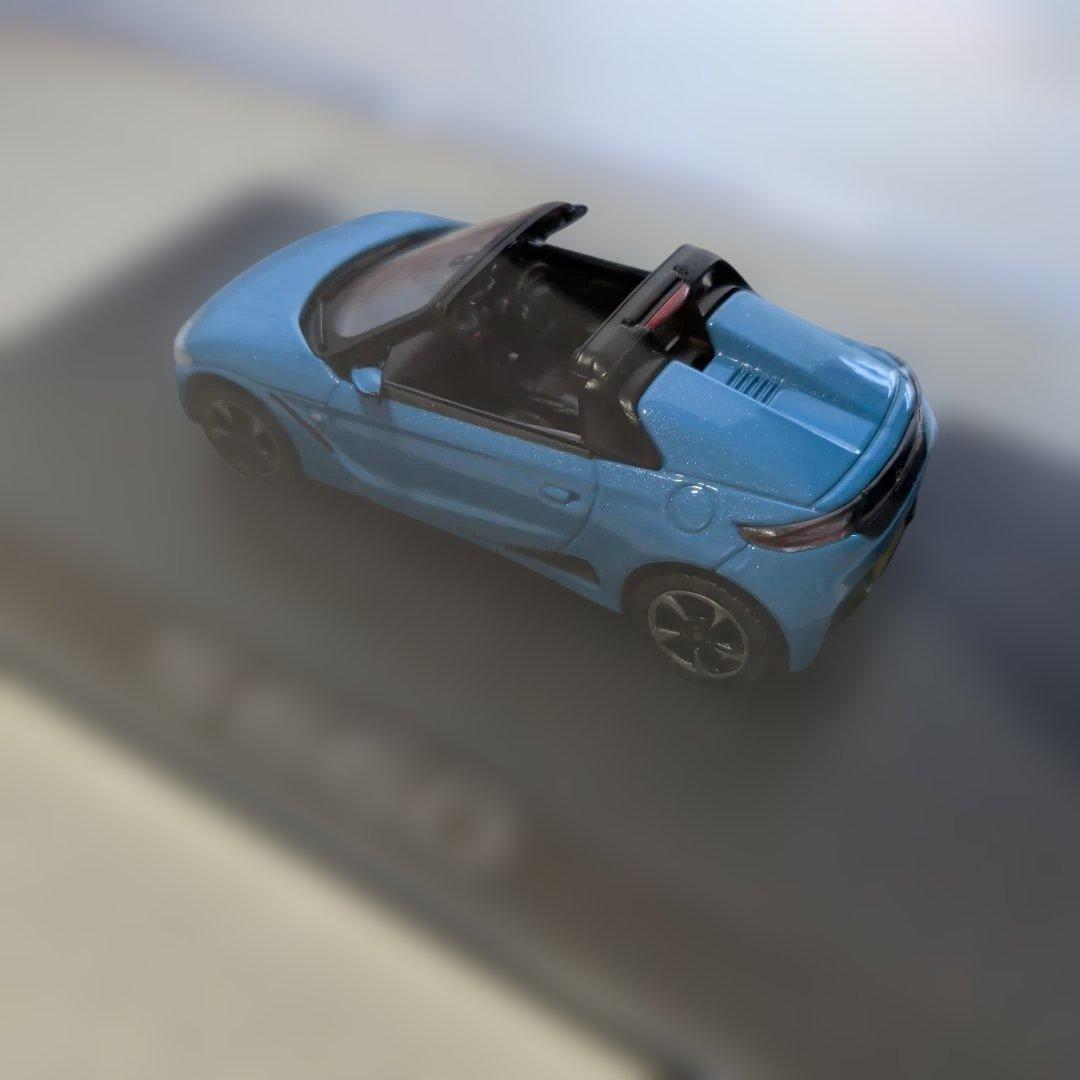S660 ミニカー 青 1/64 スケール ケース付き［ホンダコムテック製］