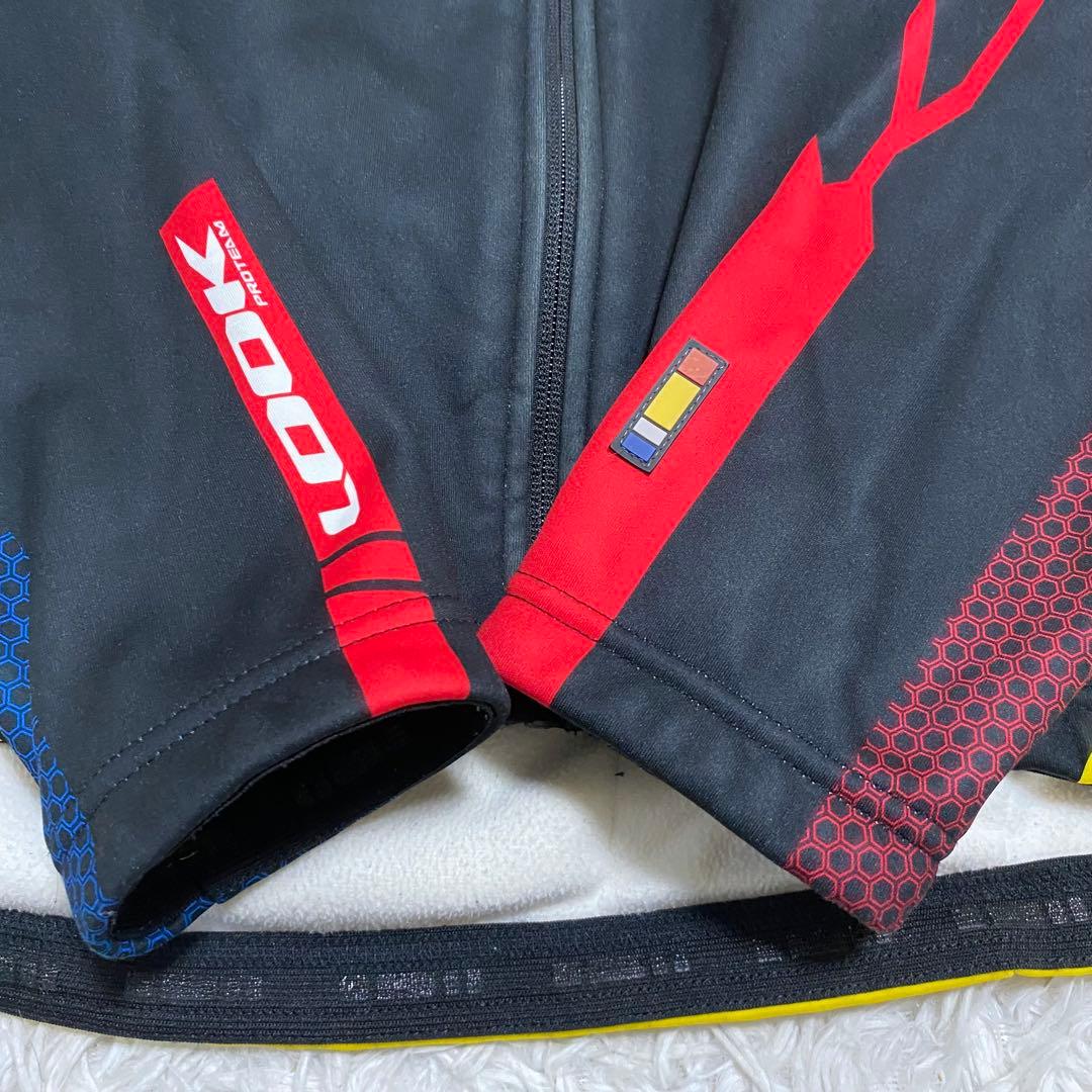 LOOK サイクル　ジャケット　フリース　秋冬　プロチーム　L