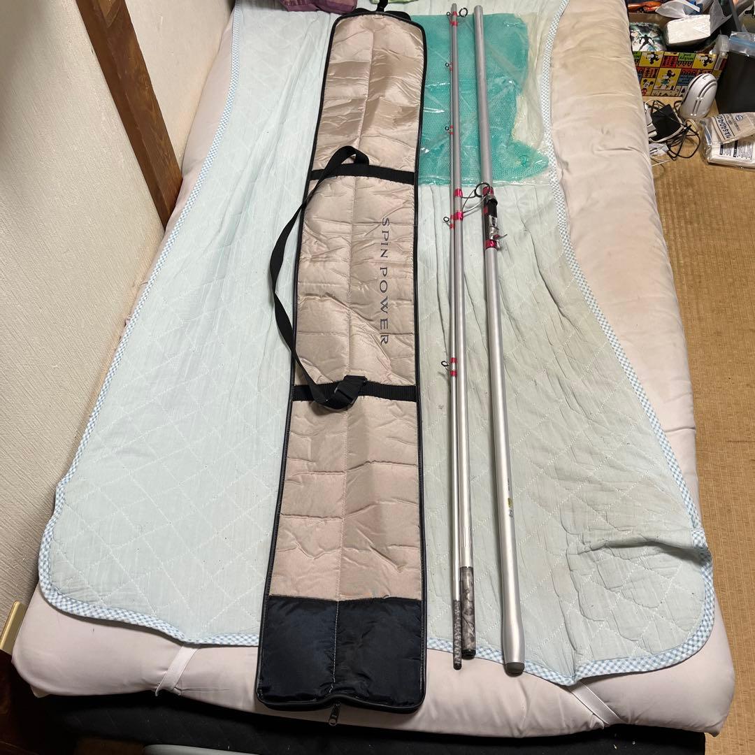 山*中様 SHIMANO 投げ竿 SPIN POWER 425CX、袋付き