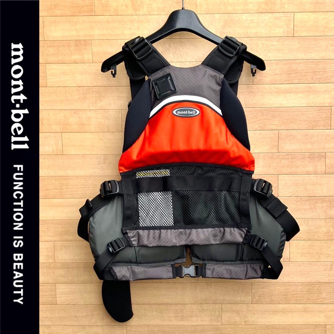 美品 L/XL モンベル アングラー ライフジャケット カヤック 1127569