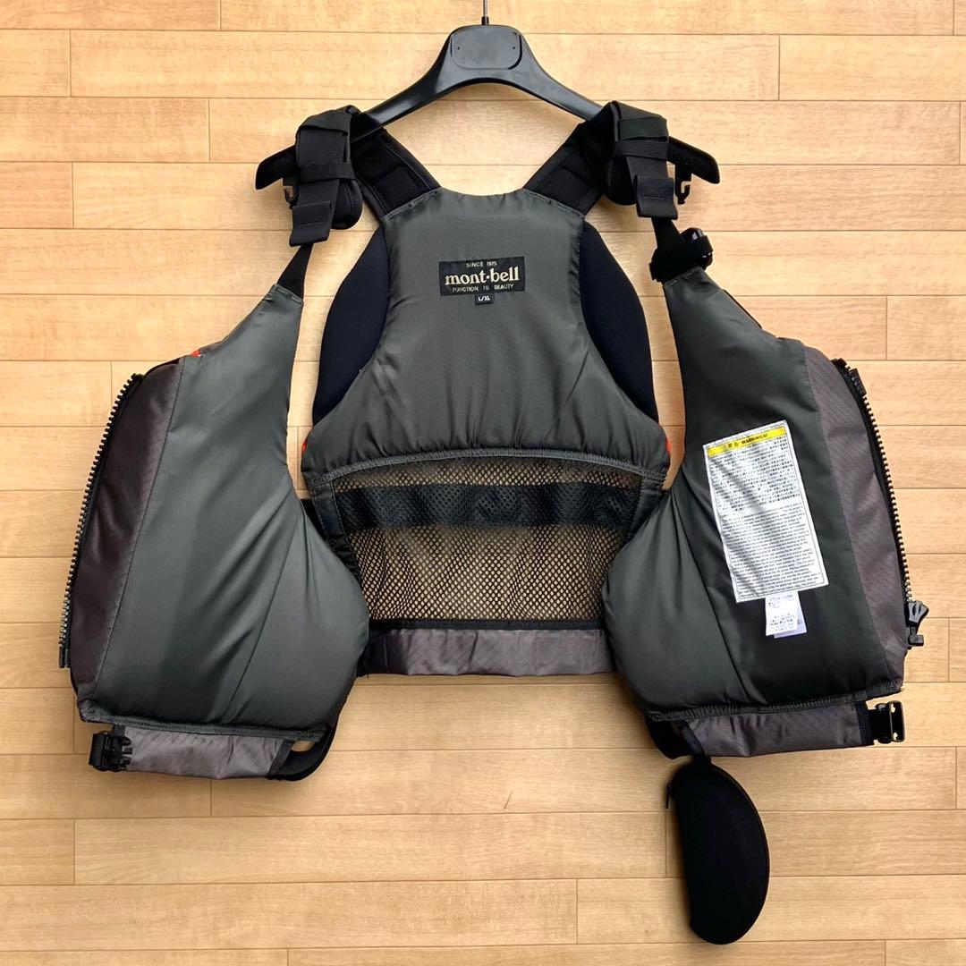 美品 L/XL モンベル アングラー ライフジャケット カヤック 1127569