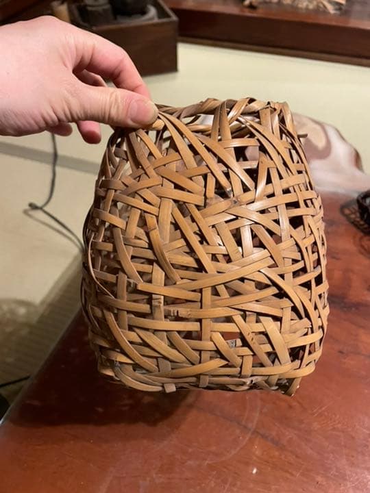 竹光斎　造　籠　かご　花器　花籠