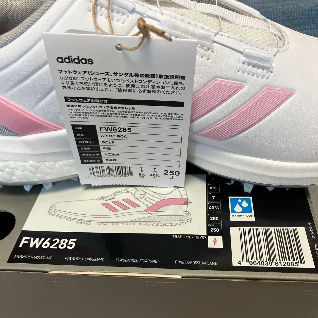 送料無料 新品 adidas GOLF W EQT BOA 21 25 PNK