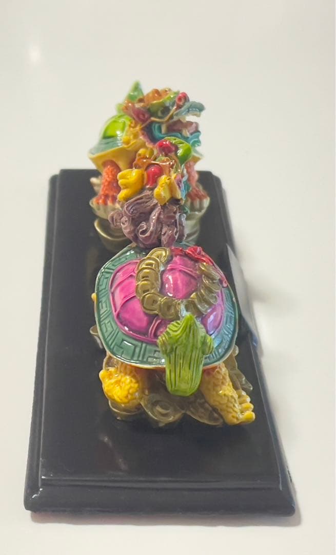 未使用保管品台湾お土産風水龍亀(ロングイ)置物