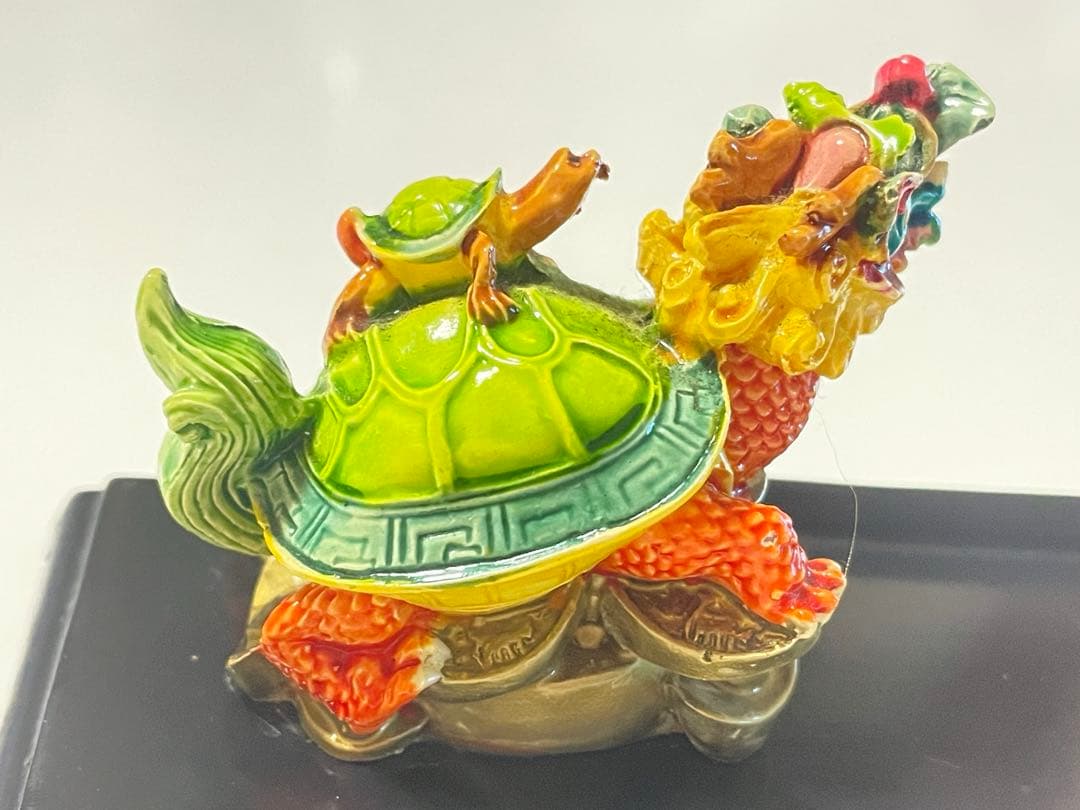 未使用保管品台湾お土産風水龍亀(ロングイ)置物