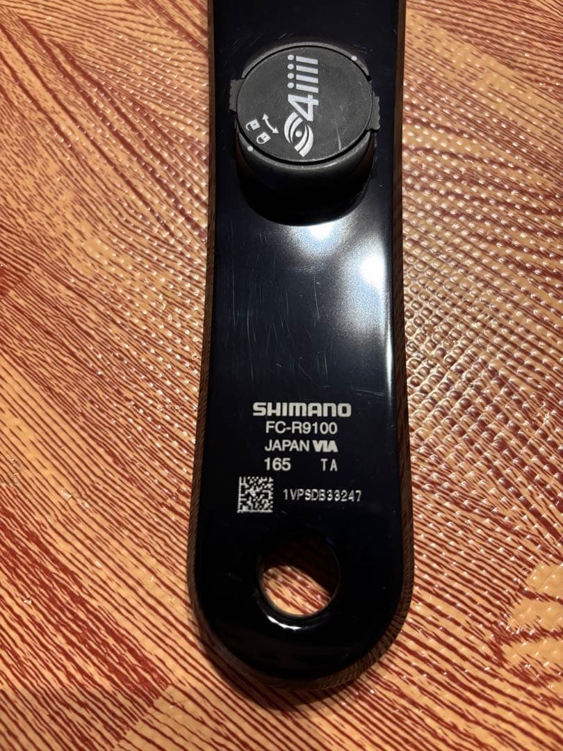 【週末限定値下】FC-R9100 クランク165mm 4iiii左パワメ付