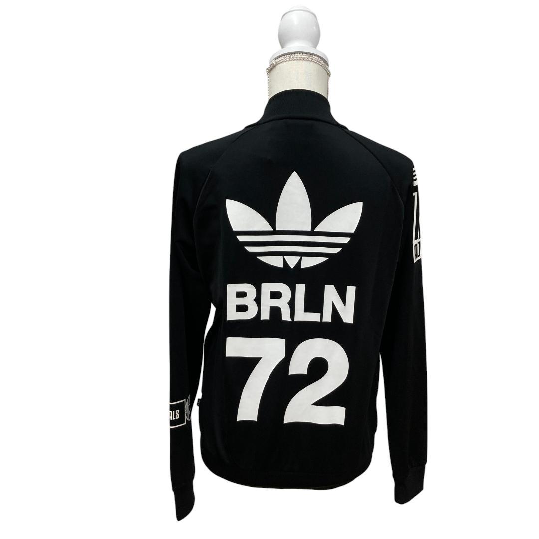 adidas アディダス トラックジャケット　黒 長袖 ジャージ S