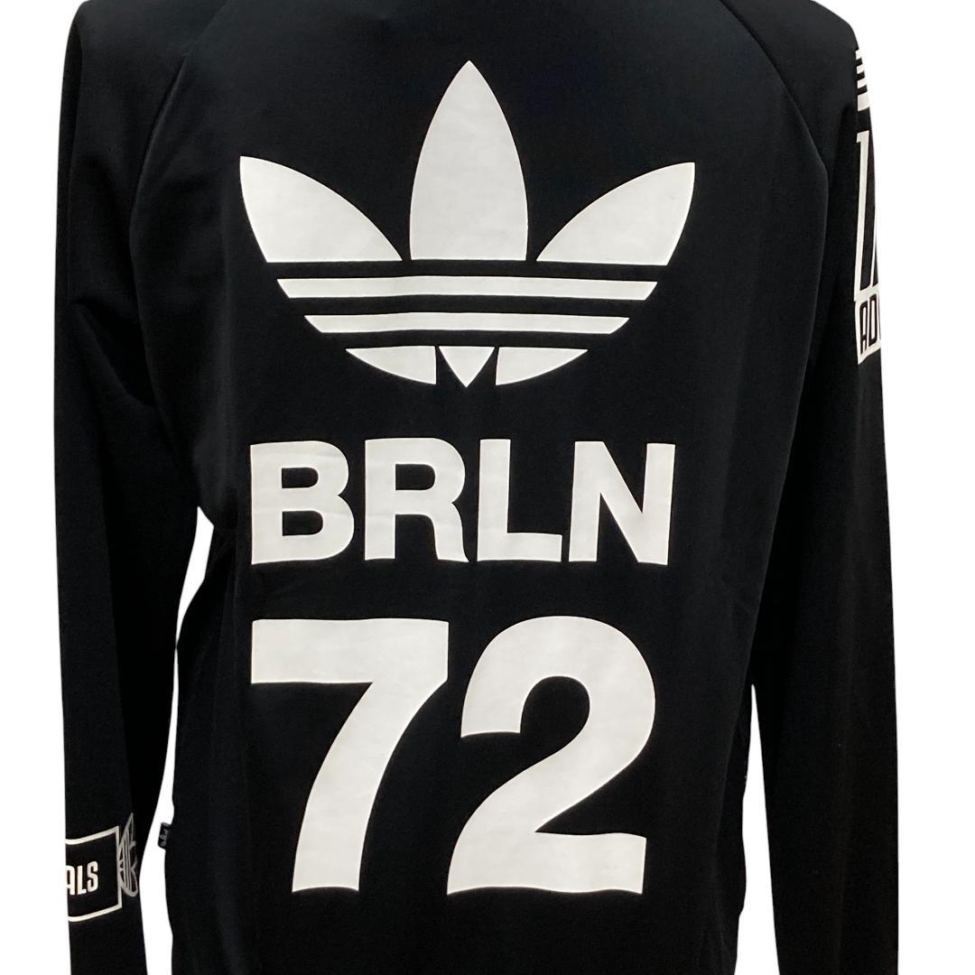 adidas アディダス トラックジャケット　黒 長袖 ジャージ S
