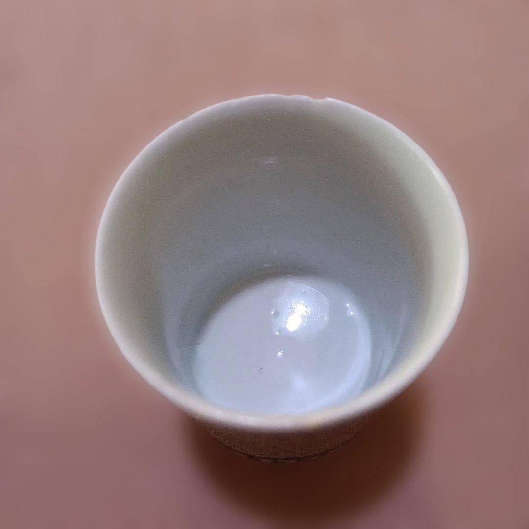 古伊万里角福江戸中期微塵唐草蕎麦猪口3個