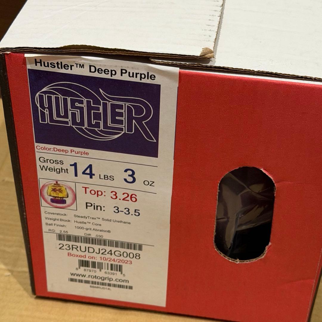 ハスラーディープパープル 14ポンド 新品未使用品 ボウリングボール