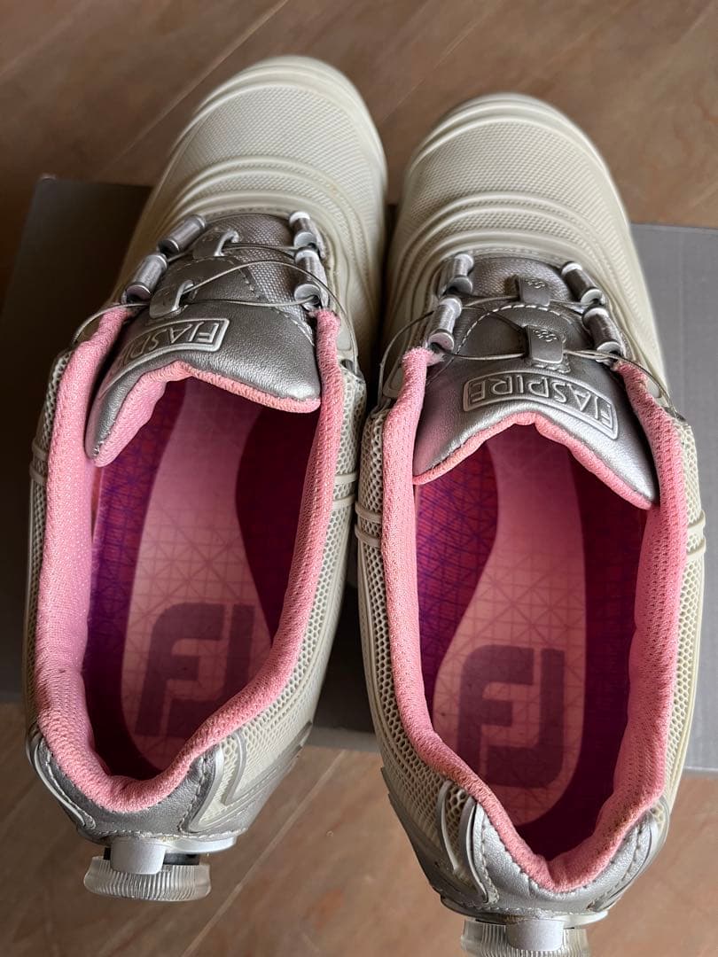 【美品】FJ フットジョイ　スパイク　ゴルフシューズ （23cm)