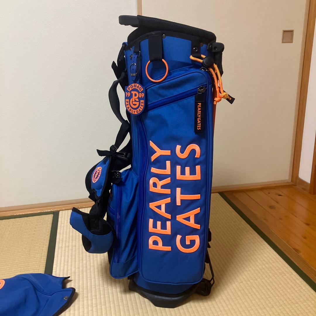 PEARLY GATES スタンド式ゴルフバッグ 青