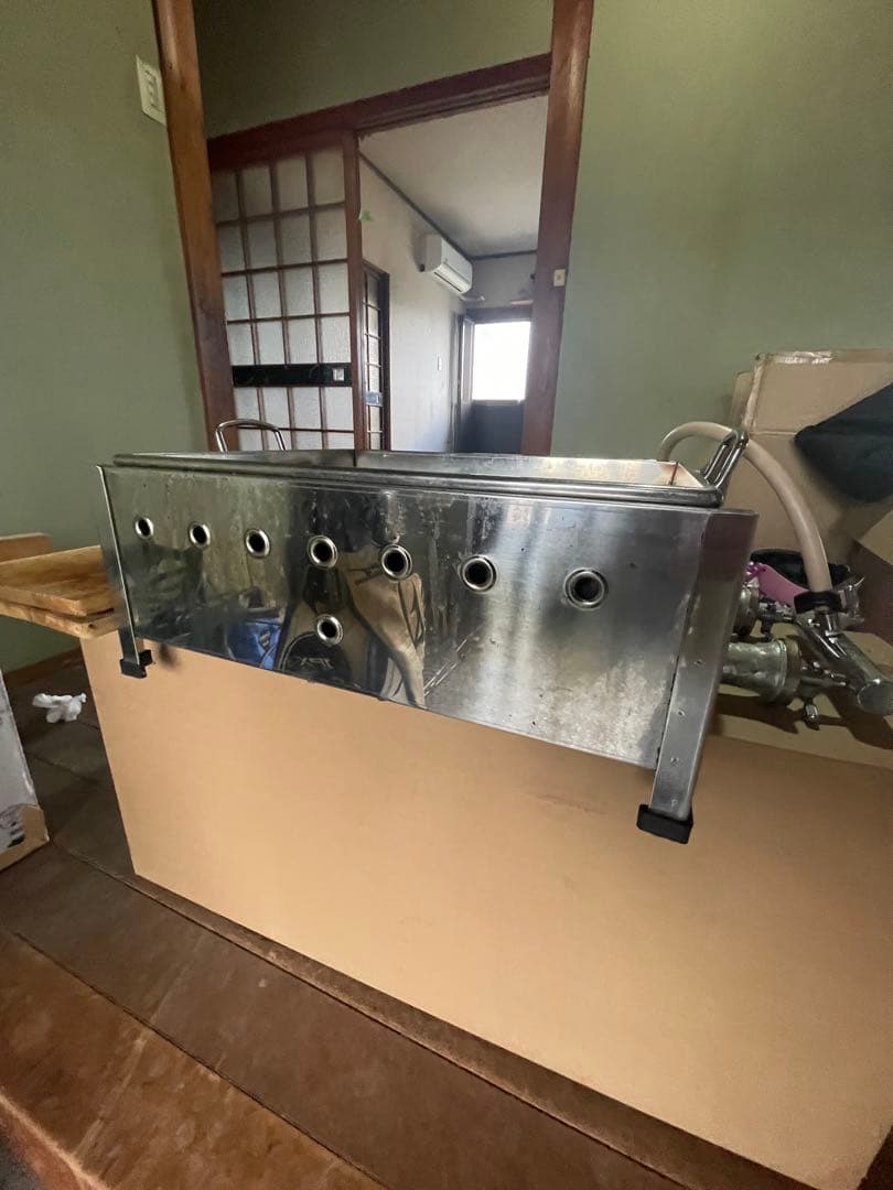 SENDA ステンレス調理器具 木製板付き　おでん　都市ガス