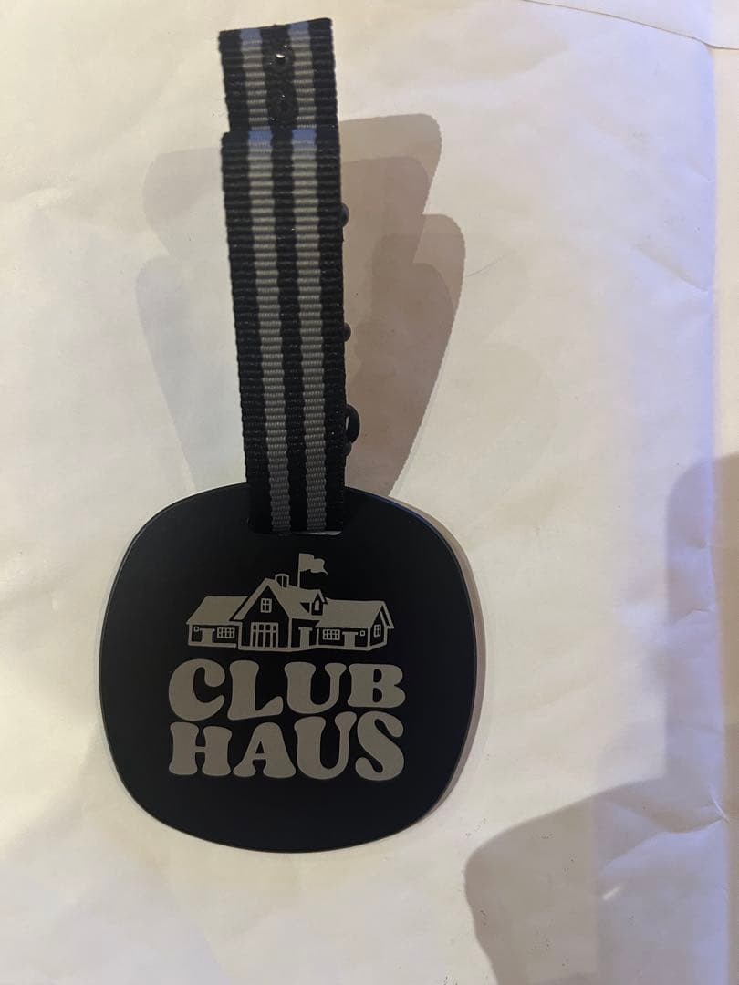 ☆CLUB HAUS ゴルフネームプレート 黒　刻印なし☆