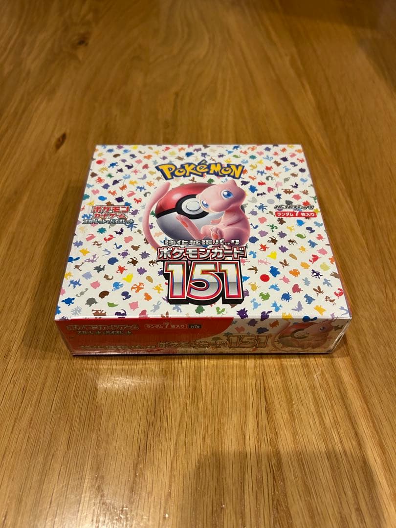 ポケモンカードゲーム151 新品未開封 シュリンク付き1box