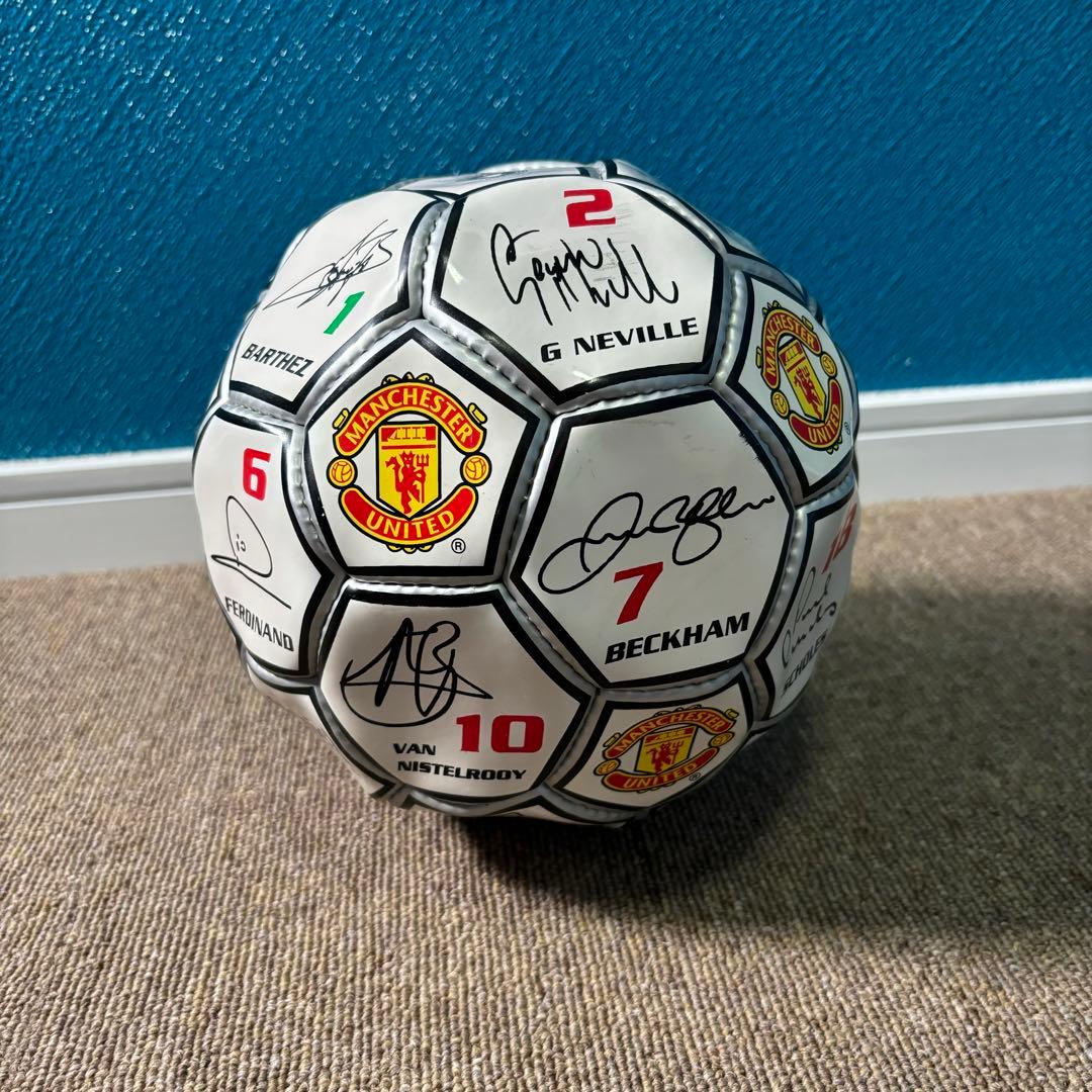 2002-2003 マンチェスターユナイテッド サインボール サッカー ベッカム