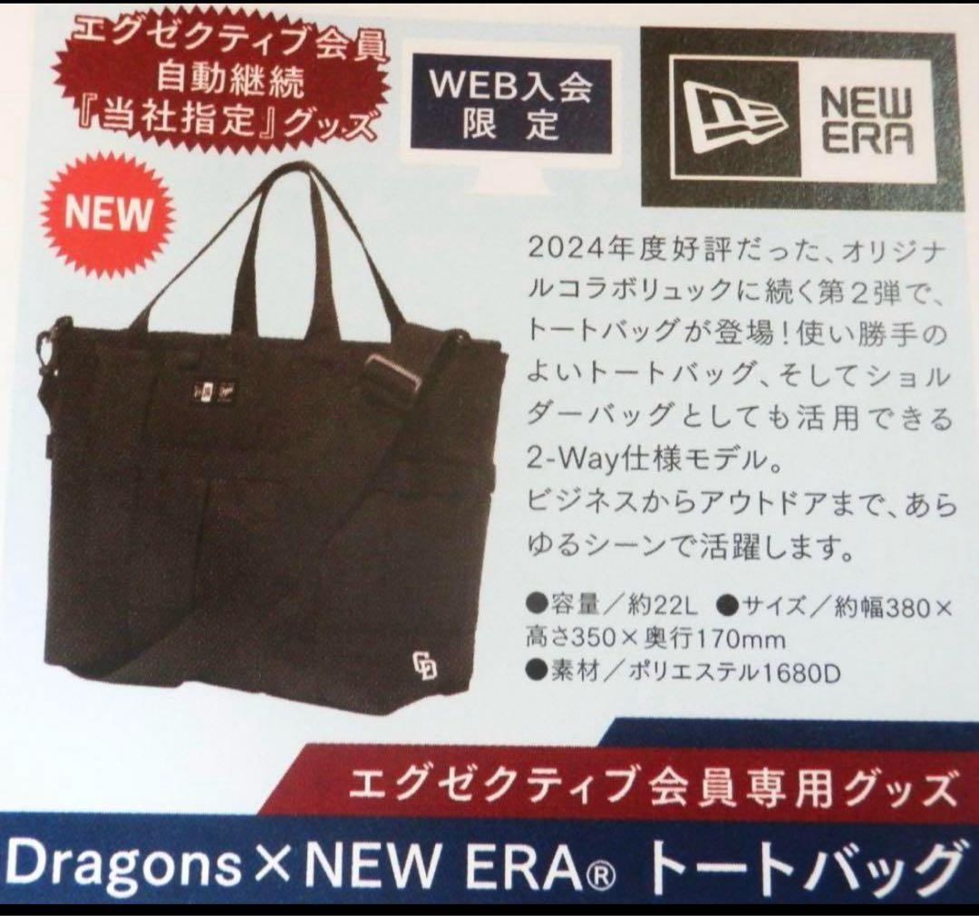 中日ドラゴンズ　エグゼクティブ会員 2025.2026年特典バック２個セット