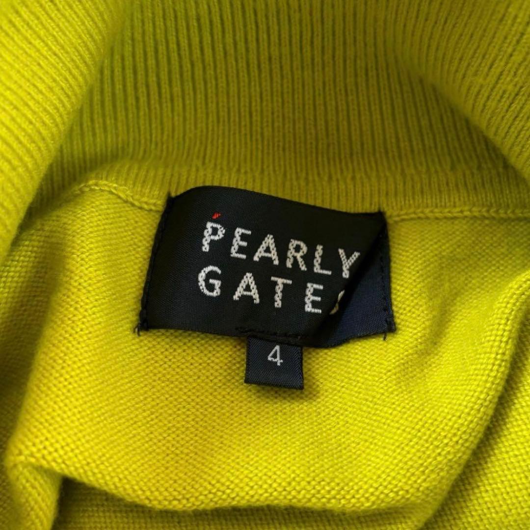 PEARLY GATES ハイネックニットセーター ワッペン メンズ4