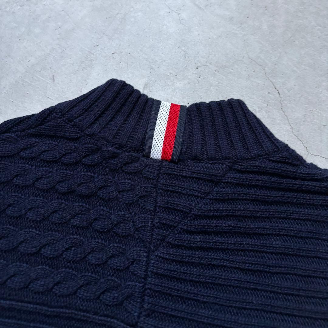   GOLF ハイネックニットセーター ロゴ刺繍 M