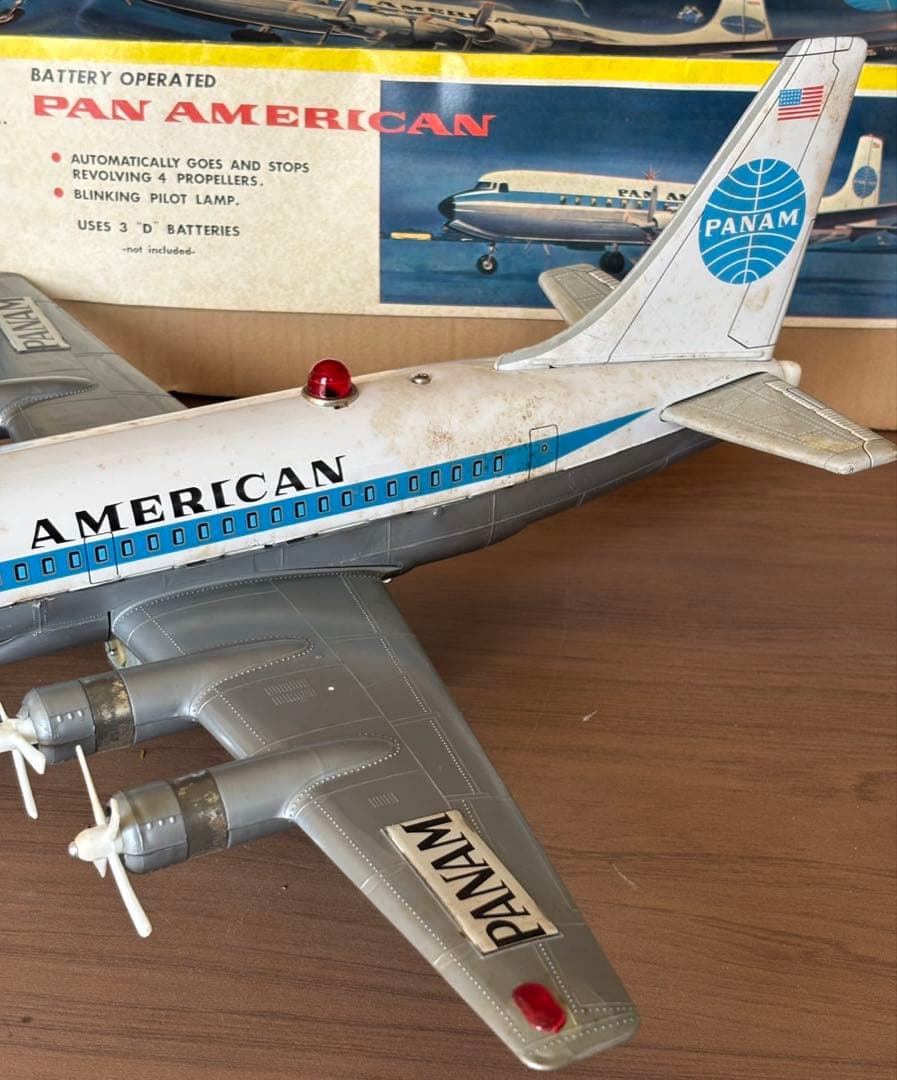 PAN AM 乾電池動作航空機