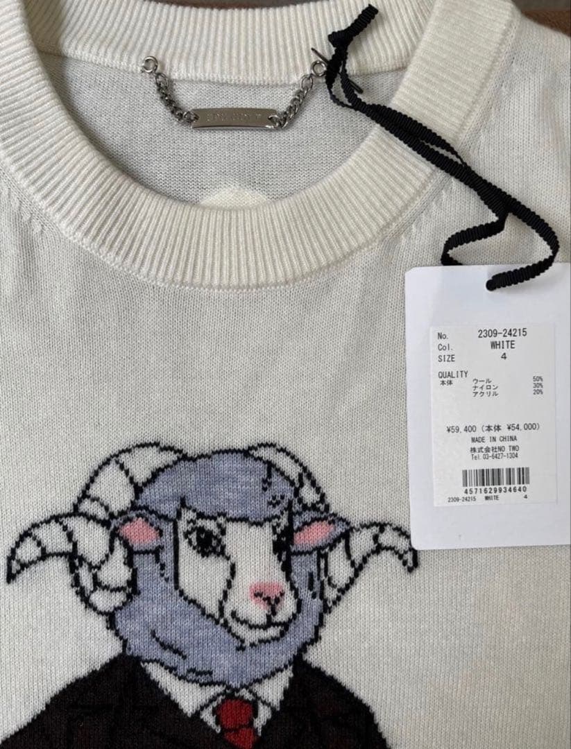 CPG GOLF 羊刺繍セーター 定価59400円