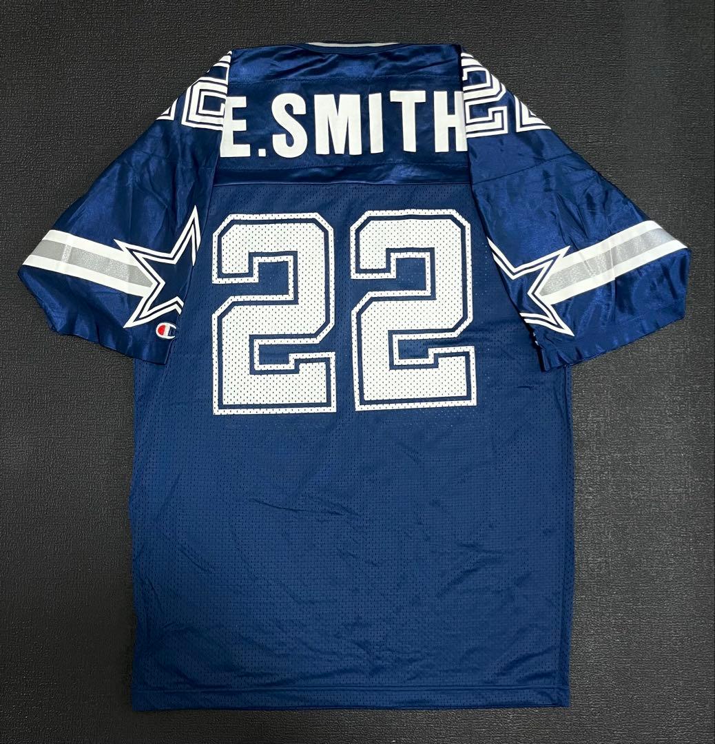 未使用品 NFL カウボーイズE.SMITH22 チャンピオンタグ ゲームシャツ