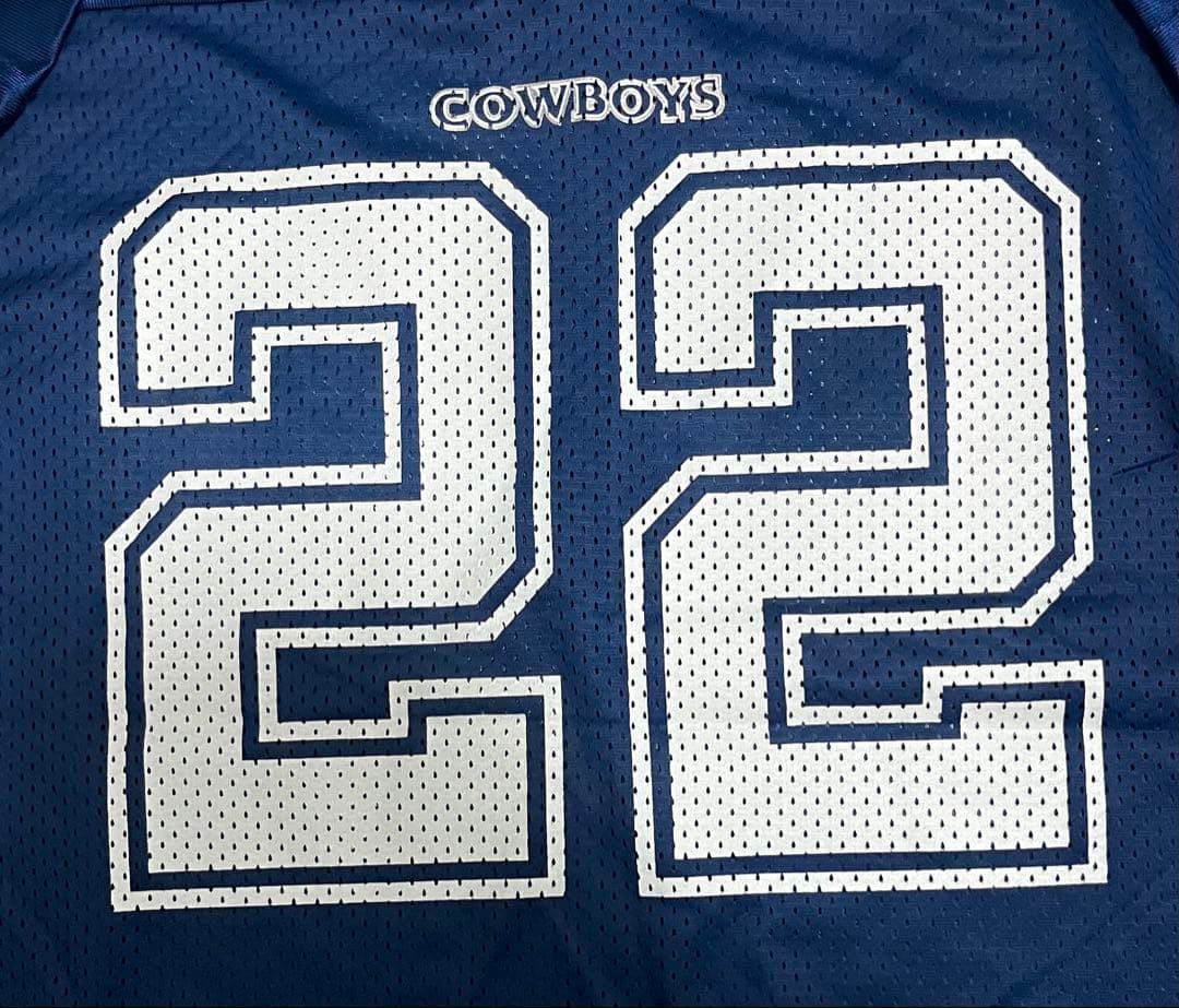 未使用品 NFL カウボーイズE.SMITH22 チャンピオンタグ ゲームシャツ