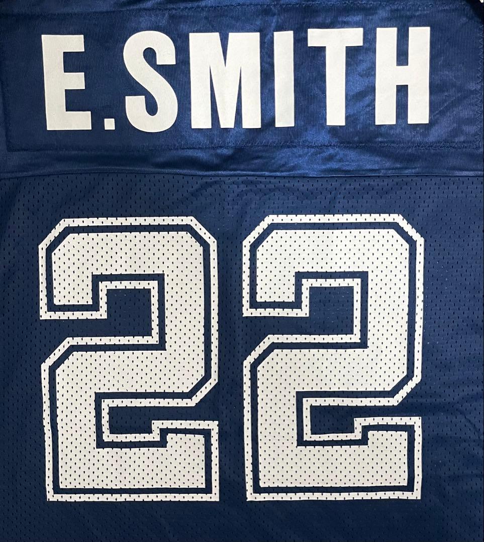 未使用品 NFL カウボーイズE.SMITH22 チャンピオンタグ ゲームシャツ