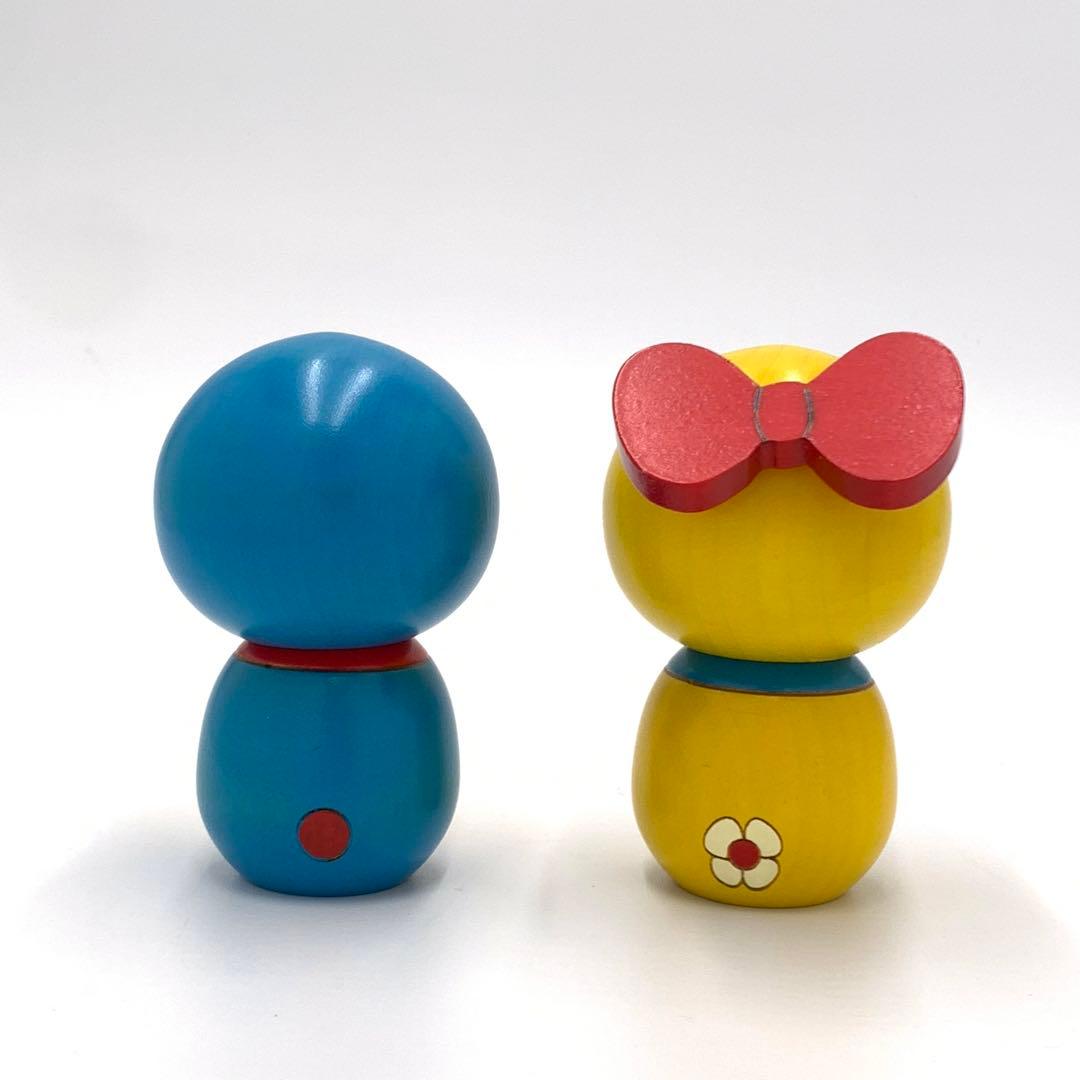 【箱付・正規品】卯三郎こけし ドラえもん ＆ ドラミちゃん セット 伝統工芸
