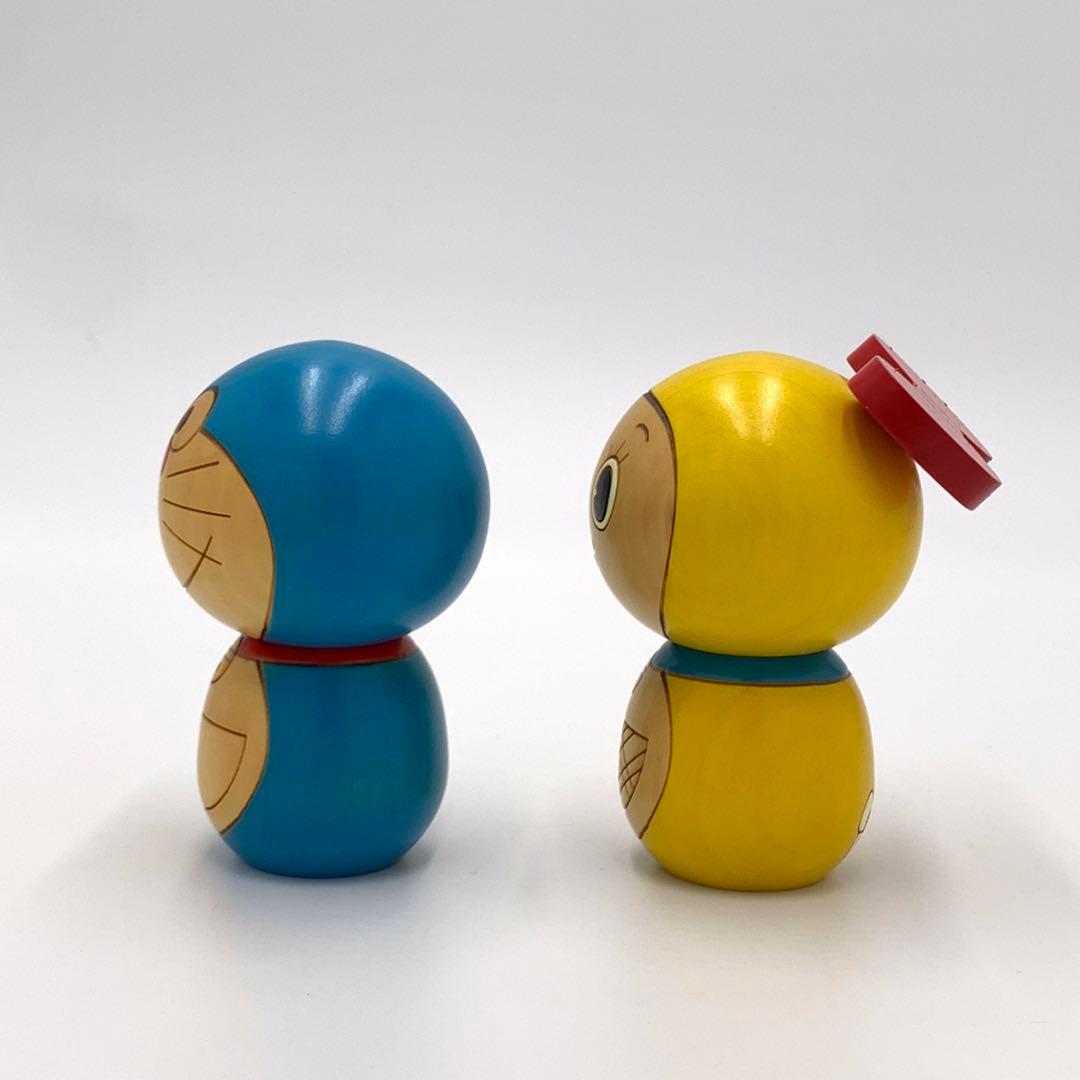【箱付・正規品】卯三郎こけし ドラえもん ＆ ドラミちゃん セット 伝統工芸
