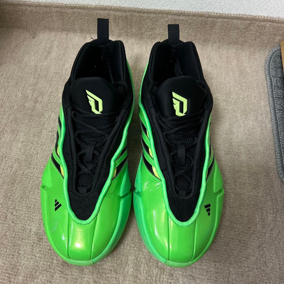 シューズ(男性用) adidas dame9 Screaming Green/Core Black/