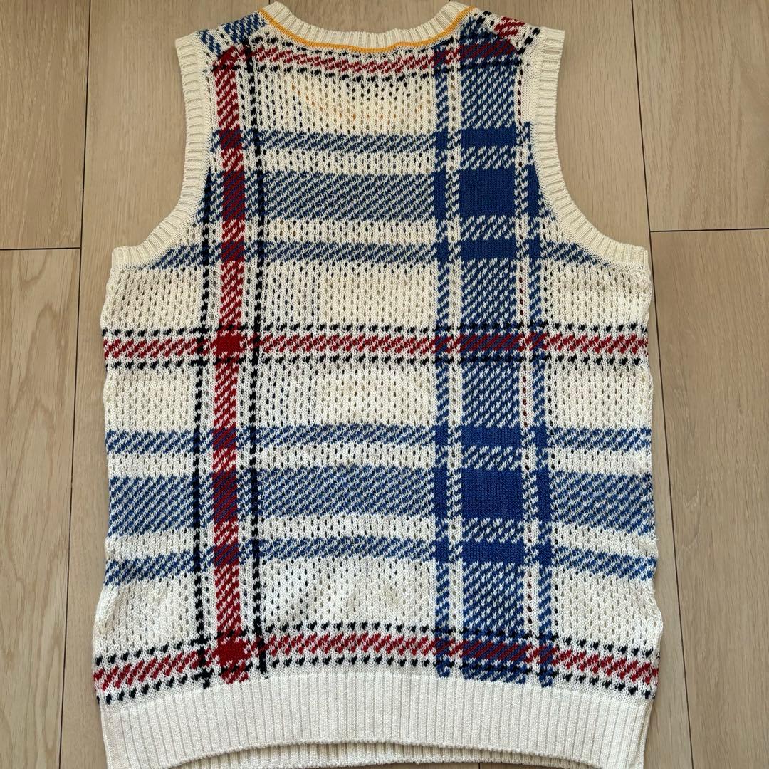 Munsingwear チェック柄　ベスト Mサイズ