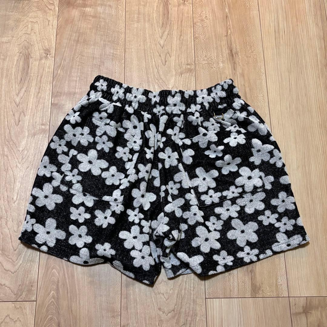 【SUUU】antiqua GOLF×STCH 花柄ハーフパンツ