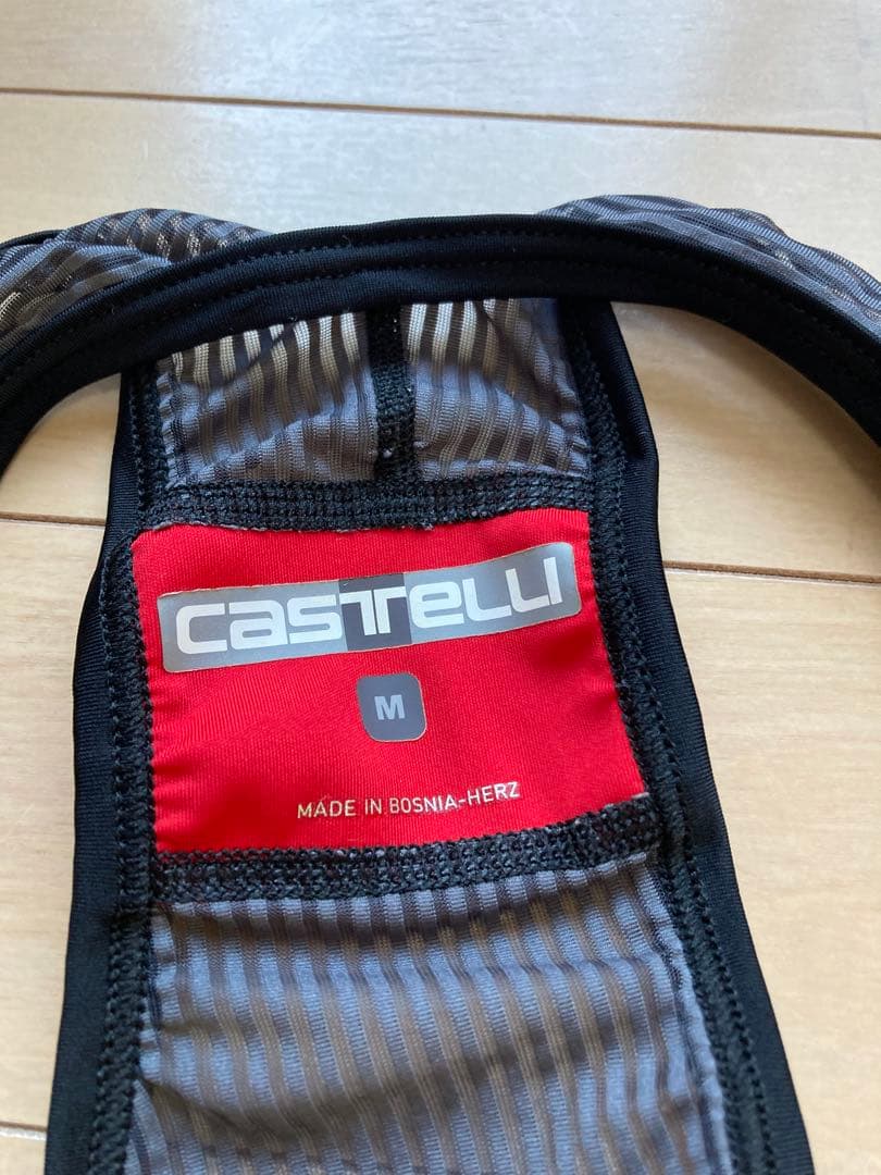 Castelli Rosso Corsa ビブタイツ M ブラック/グレー