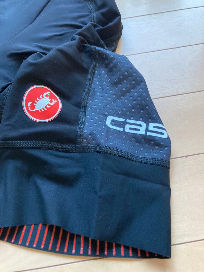 Castelli Rosso Corsa ビブタイツ M ブラック/グレー