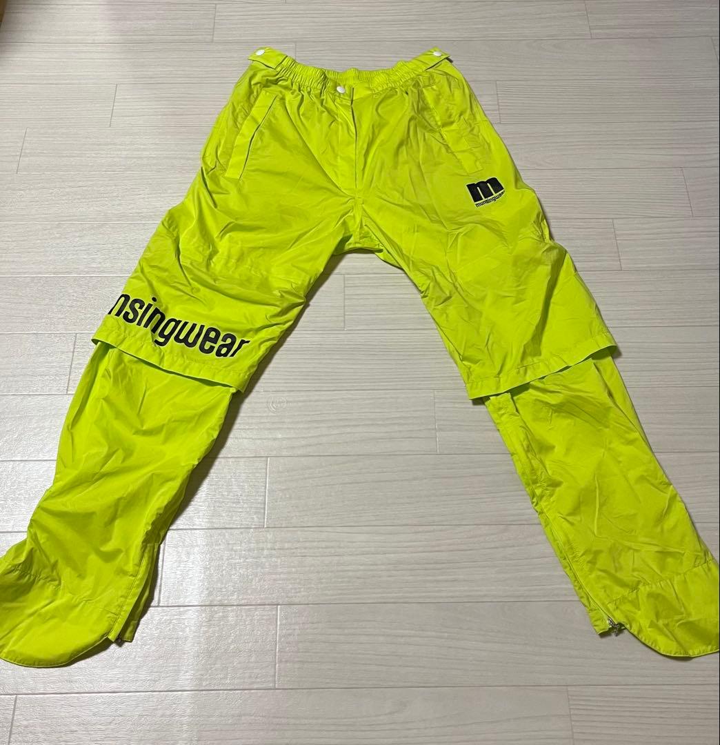 Munsingwear マンシングウェア レインウェア/イエロー 上下セット M